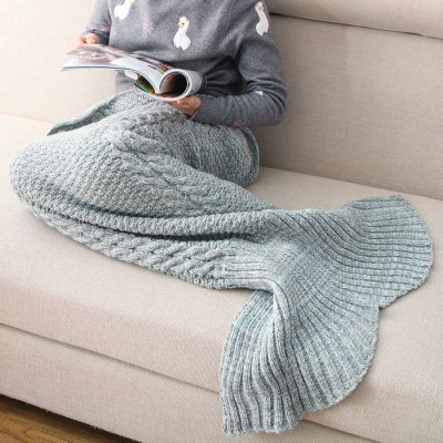 Mixture Crocheted / Knited Mermaid Tail Blanket